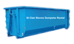 Dumpster Rental in St Clair Shores
